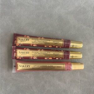 Nakery Beauty Lip Treatment and Gloss Set of 3